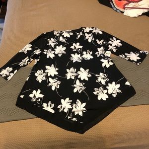 Alfani Floral Print Point-Hem Top